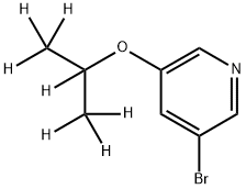 3-Bromo-5-(iso-propoxy-d7)-pyridine Struktur