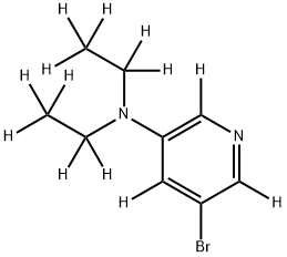 3-Bromo-5-(diethylamino)pyridine-d13 结构式