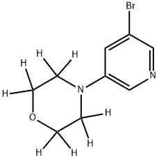 3-Bromo-5-(morpholino-d8)-pyridine Struktur