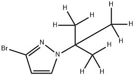 3-Bromo-1-(tert-butyl-d9)-pyrazole Struktur
