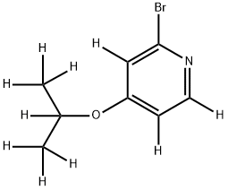 2-Bromo-4-(iso-propoxy)pyridine-d10,1643563-57-8,结构式