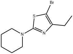 5-Bromo-4-ethyl-2-(piperidino)thiazole Structure