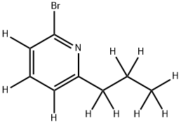 2-Bromo-6-(n-propyl)pyridine-d10 Structure