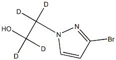 3-Bromo-1-[2-(hydroxy)ethyl-d4]-pyrazole Struktur