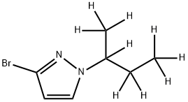 3-Bromo-1-(sec-butyl-d9)-pyrazole Struktur