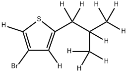 3-Bromo-5-(iso-butyl)thiophene-d11 Struktur