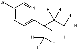3-Bromo-6-(sec-butyl-d9)-pyridine,1643564-90-2,结构式