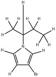 3-Bromo-1-(sec-butyl)pyrrole-d12 Struktur