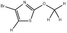 4-Bromo-2-methoxythiazole-d4 Struktur