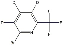 2-Bromo-6-(trifluoromethyl)pyridine-d3 化学構造式