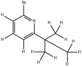 2-Bromo-6-(tert-butyl)pyridine-d12 结构式