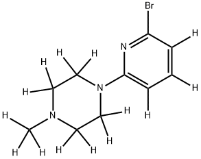 2-Bromo-6-(N-methylpiperazin-1-yl)pyridine-d14 Structure