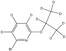 2-Bromo-6-(iso-propoxy)pyridine-d10 Struktur