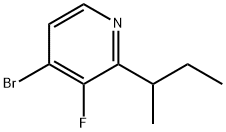 4-Bromo-3-fluoro-2-(sec-butyl)pyridine Struktur