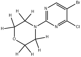 5-Bromo-4-chloro-2-(morpholino-d8)-pyrimidine Structure