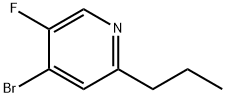 4-Bromo-3-fluoro-6-(n-propyl)pyridine Struktur