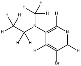 3-Bromo-5-(methylethylamino)pyridine-d11 Struktur