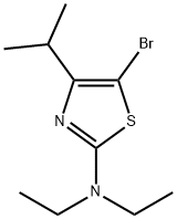 5-Bromo-4-(iso-propyl)-2-(diethylamino)thiazole 化学構造式