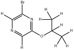 2-Bromo-6-(iso-propoxy)pyrazine-d9 Structure