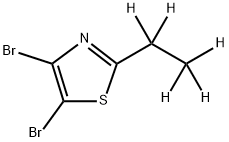 4,5-Dibromo-2-(ethyl-d5)-thiazole Struktur