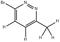3-Bromo-6-methylpyridazine-d5 Struktur