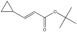 tert-butyl (2E)-3-cyclopropylprop-2-enoate Structure