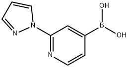 2-(1H-Pyrazol-1-yl)pyridine-4-boronic acid Structure