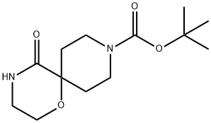 tert-butyl 5-oxo-1-oxa-4,9-diazaspiro[5.5]undecane-9-carboxylate Structure