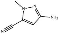 3-amino-1-methyl-1H-pyrazole-5-carbonitrile Structure