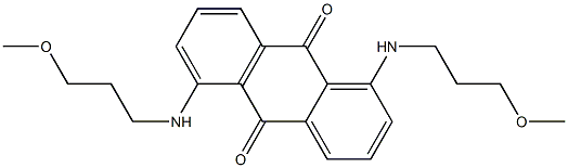 1,5-bis[(3-methyloxypropyl)amino]-9,10-anthracenedione Structure