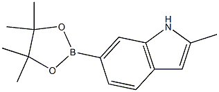 2-甲基-6-(4,4,5,5-四甲基-1,3,2-二氧杂硼环戊烷-2-基)-1H-吲哚,1650548-44-9,结构式