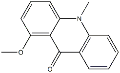 1-methoxy-10-methyl-9(10H)-acridinone Struktur