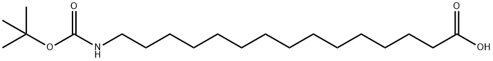 N-Boc-15-aminopentadecanoic acid Structure