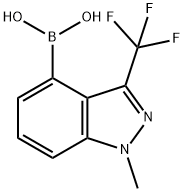 (1-methyl-3-(trifluoromethyl)-1H-indazol-4-yl)boronic acid Struktur