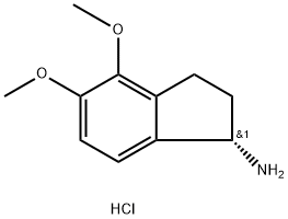 (S)-4,5-Dimethoxy-1-aminoindan.HCl Struktur