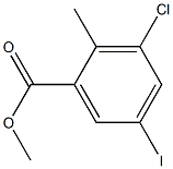 3-氯-5-碘-2-甲基苯甲酸甲酯,1692477-05-6,结构式