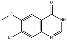 7-bromo-6-methoxyquinazolin-4-ol Struktur