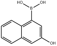 Boronic acid, B-(3-hydroxy-1-naphthalenyl)- 结构式