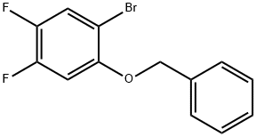 1-Bromo-4,5-difluoro-2-(phenylmethoxy)benzene, 1698908-86-9, 结构式