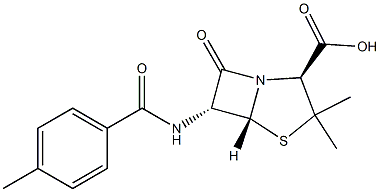 4-Thia-1-azabicyclo[3.2.0]heptane-2-carboxylic acid, 3,3-dimethyl-6-[(4-methylbenzoyl)amino]-7-oxo-, (2S,5R,6R)-