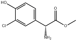 METHYL (2R)-2-AMINO-2-(3-CHLORO-4-HYDROXYPHENYL)ACETATE,1703839-83-1,结构式