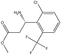 METHYL (3S)-3-AMINO-3-[2-CHLORO-6-(TRIFLUOROMETHYL)PHENYL]PROPANOATE Struktur