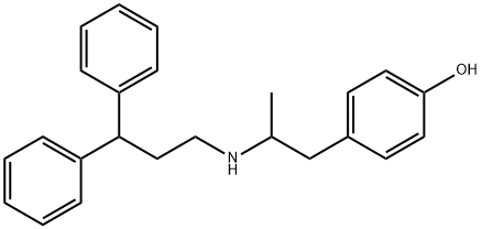 Phenol, 4-[2-[(3,3-diphenylpropyl)amino]propyl]- Structure