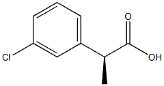 (2S)-2-(3-CHLOROPHENYL)PROPANOIC ACID Structure