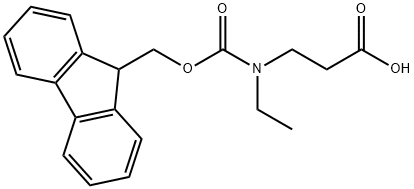 3-[ethyl({[(9H-fluoren-9-yl)methoxy]carbonyl})amino]propanoic acid Structure