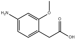 1-(4-Amino-2-methoxy-phenyl)-acetic acid, 173732-09-7, 结构式