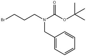 tert-Butyl (3-bromopropyl)(phenylmethyl)carbamate Structure