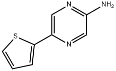 5-(噻吩-2-基)吡嗪-2-胺 结构式