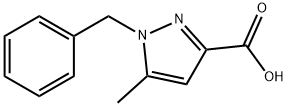 5-methyl-1-(phenylmethyl)-1H-Pyrazole-3-carboxylic acid Structure