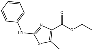 5-Methyl-2-phenylaminothiazole-4-carboxylic acid ethyl ester Structure